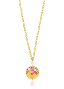 Collana Onda Tondo Rosa