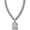 Collana Palma Riga Blu