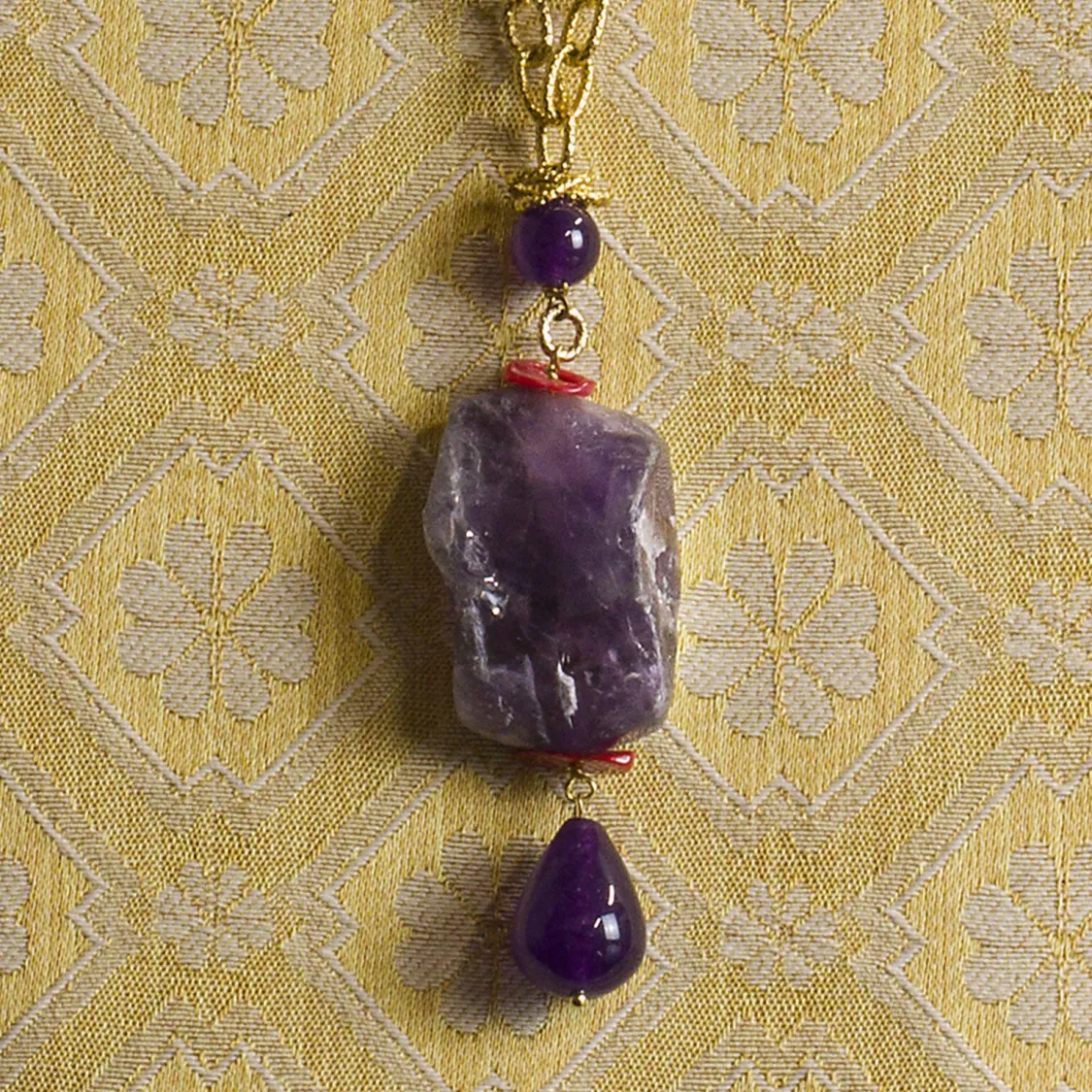 Collana Solo Io Carpa Koi Viola