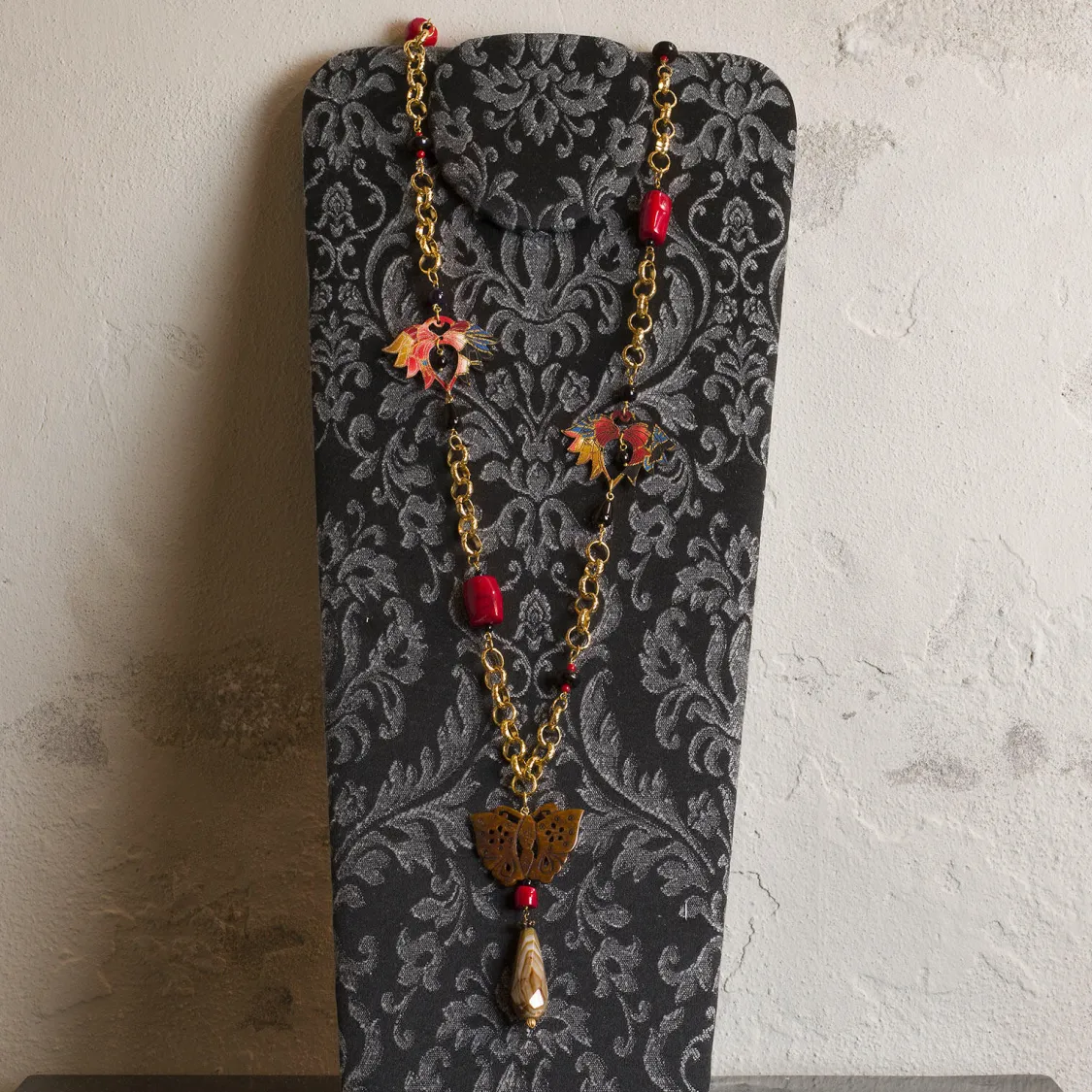 Collana Solo Io Fiore Di Loto Nero