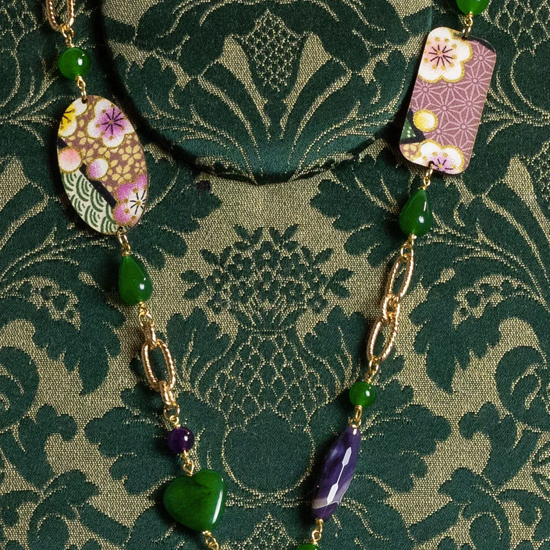 Collana Solo Io Fiore Verde