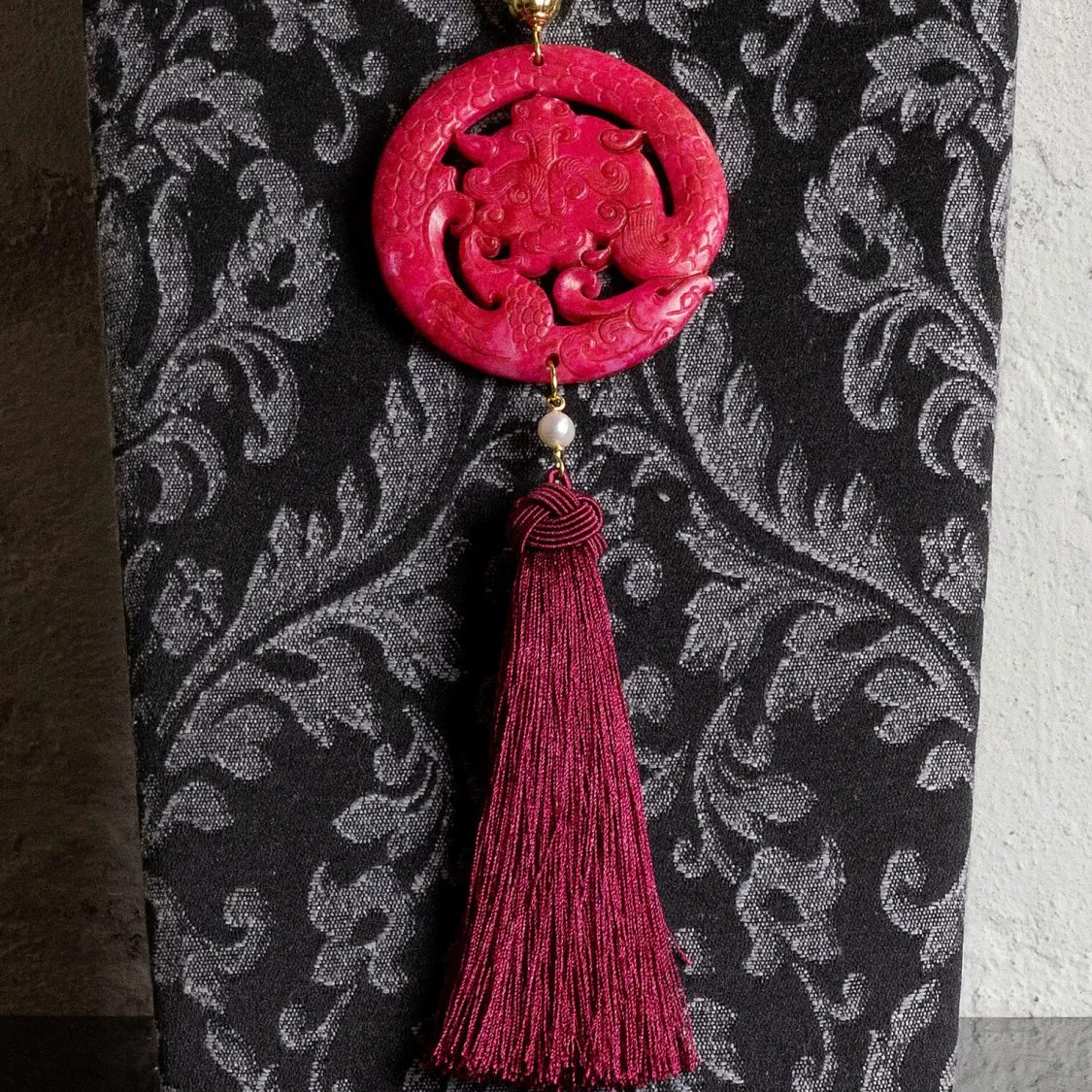 Collana Solo Io Fiori Fucsia