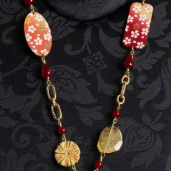 Collana Solo Io Fiori Rubino