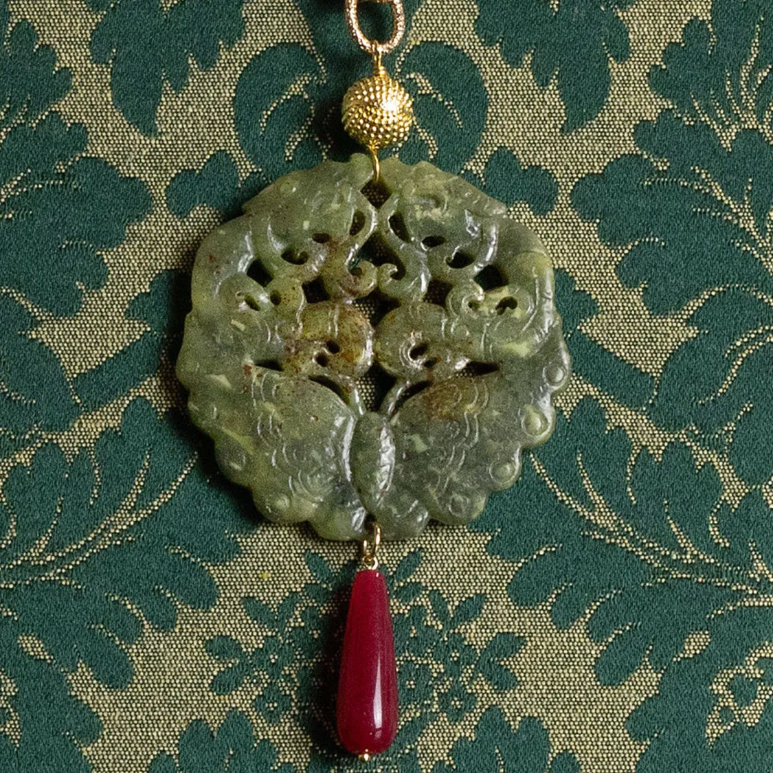 Collana Solo Io Fiori Verde
