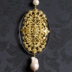Collana Solo Io Kanji Amicizia Plexi Filigrana Ovale