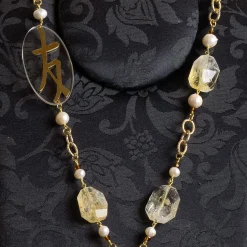 Collana Solo Io Kanji Amicizia Plexi Trasparente