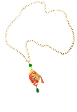 Collana Ventaglio Verde Oliva