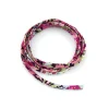 Nastro Tessuto Fiore Rosa E Fucsia