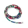 Nastro Tessuto Fiore Verde Rosso E Azzurro