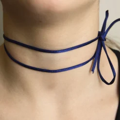 Nastro Tessuto Satin Blu