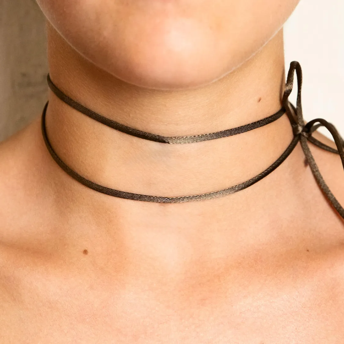 Nastro Tessuto Satin Marrone