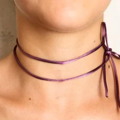 Nastro Tessuto Satin Viola