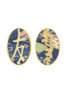 Orecchini Amicizia Clips Ovale Azzurro
