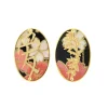 Orecchini Amore Clips Ovale Nero