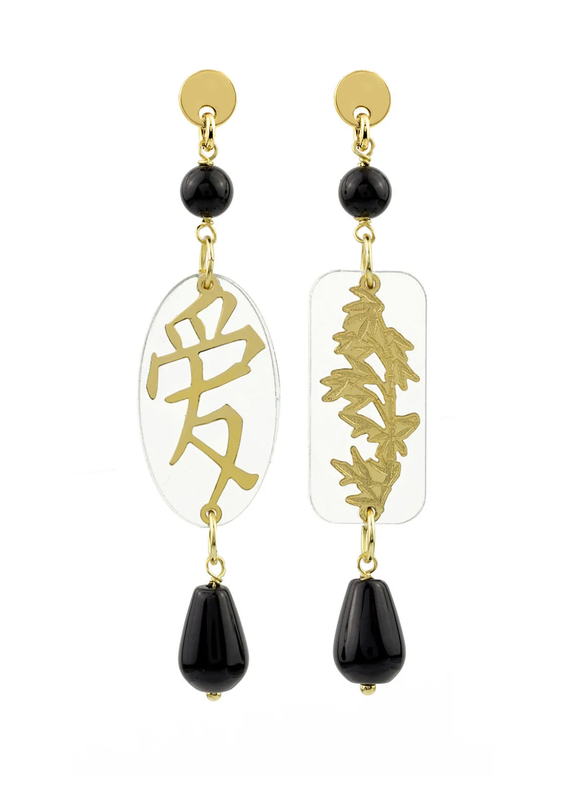 Orecchini Amore Plexi Mini Trasparente
