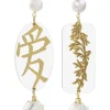Orecchini Amore Plexi Trasparente Perla
