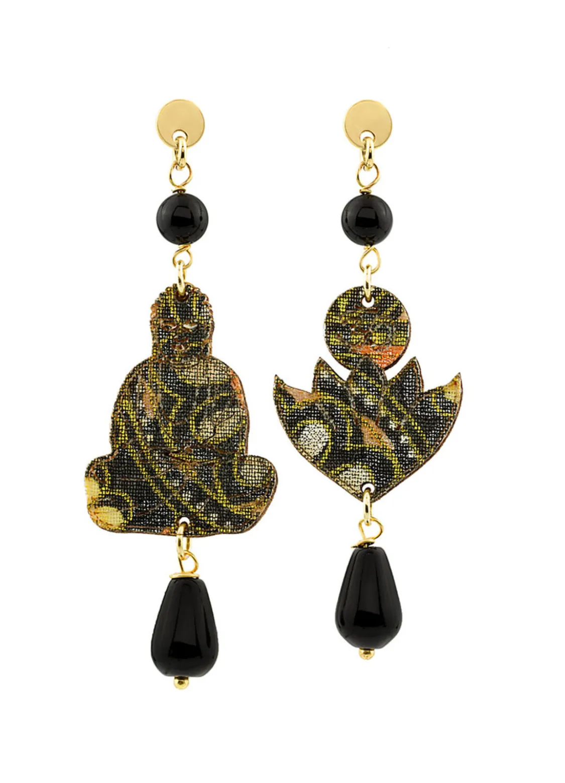 Orecchini Buddha Mini Nero