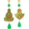 Orecchini Buddha Mini Verde