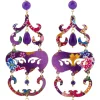 Orecchini Chandelier Lungo Viola