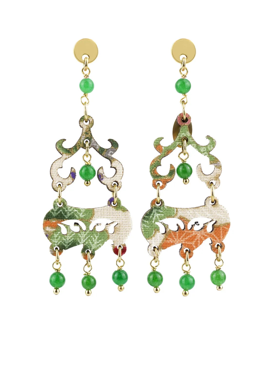 Orecchini Chandelier Mini Verde