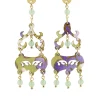 Orecchini Chandelier Mini Verde Giada