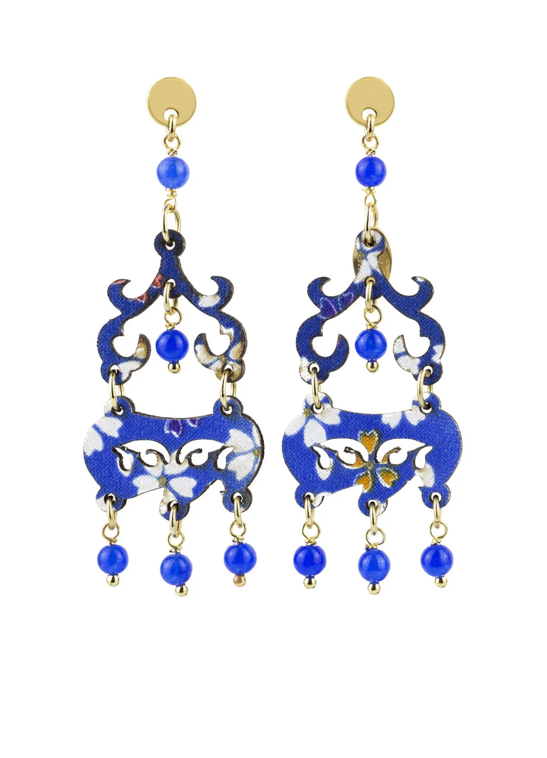 Orecchini Chandelier Mini Blu