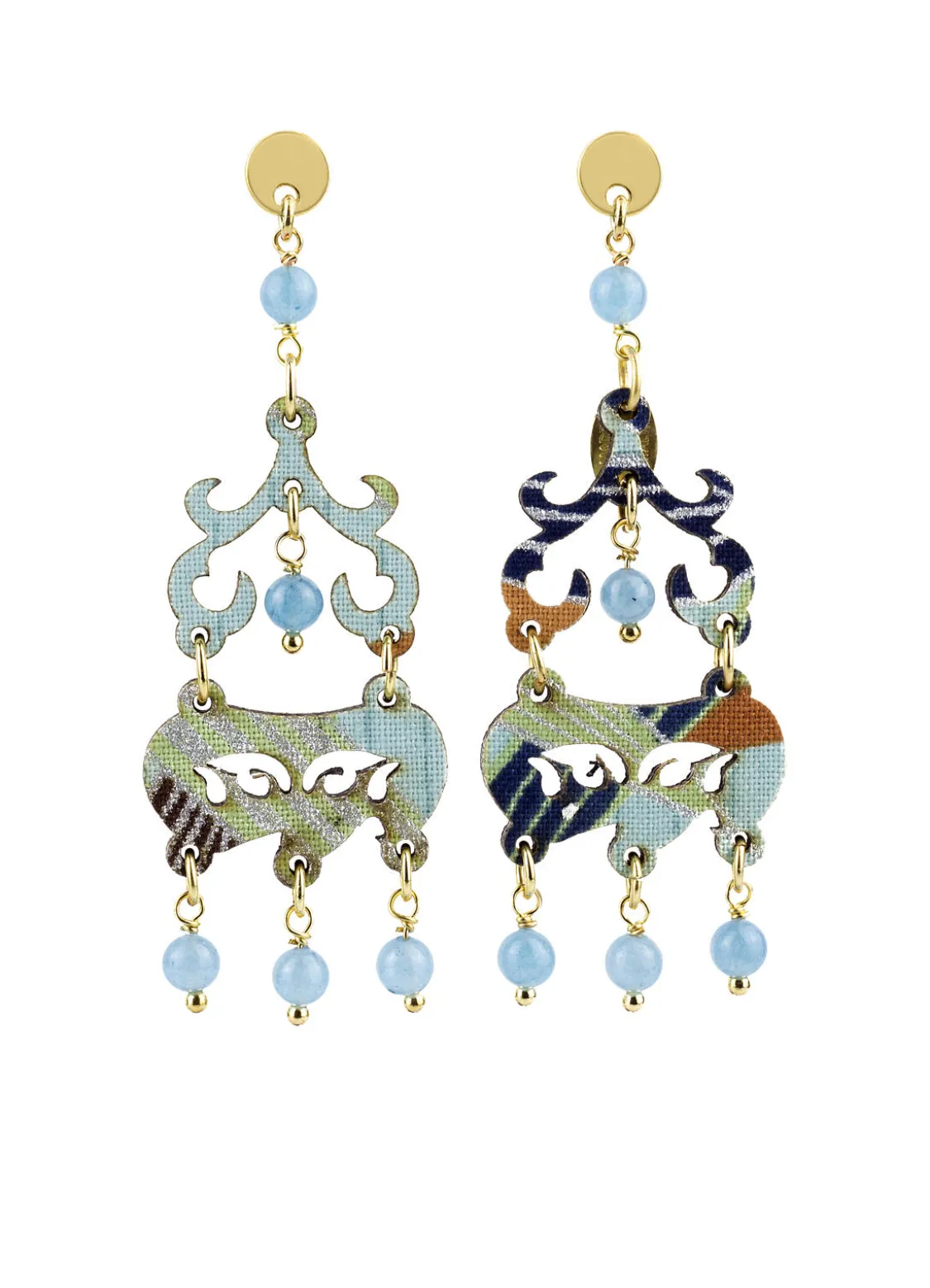 Orecchini Chandelier Mini Celeste Sfumato