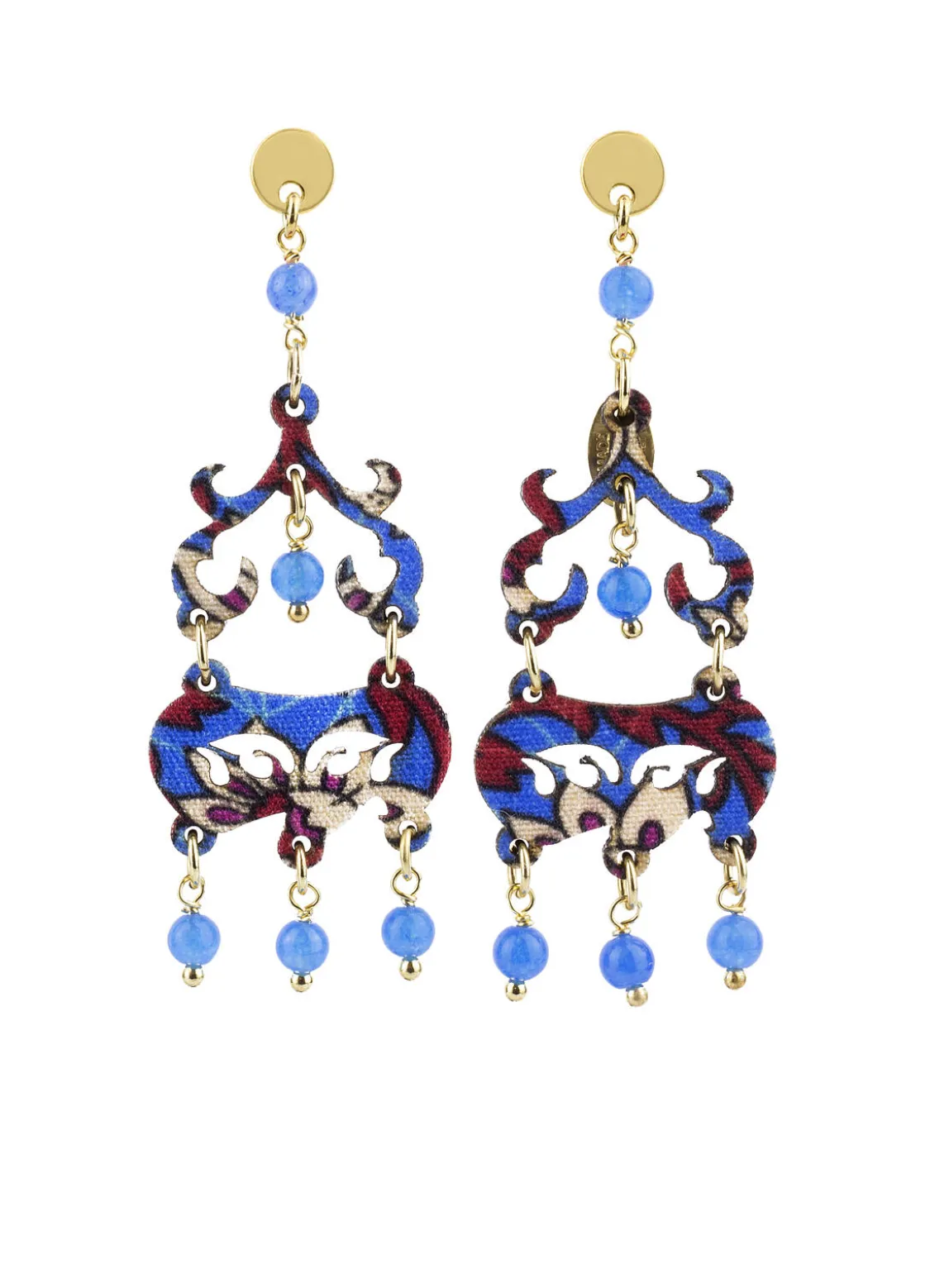 Orecchini Chandelier Mini Azzurro