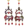 Orecchini Chandelier Mini Rubino