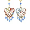 Orecchini Chandelier Palma Mini Azzurro