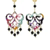 Orecchini Chandelier Palma Mini Nero