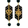Orecchini Cuore E Infinito Mini Nero