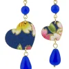 Orecchini Cuore Mini Blu