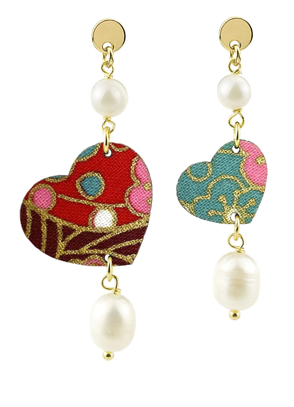 Orecchini Cuore Mini Perla