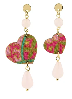 Orecchini Cuore Mini Rosa