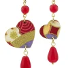 Orecchini Cuore Mini Rubino