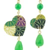 Orecchini Cuore Mini Verde