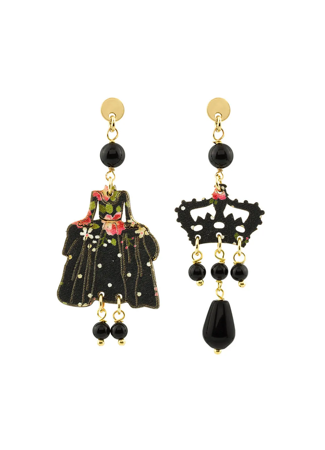 Orecchini Dama Mini Nero