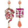 Orecchini Drago Mini Rosa Sfumato