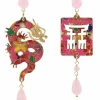 Orecchini Drago Pelle Rosa