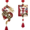 Orecchini Drago Pelle Rubino