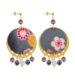 Orecchini Enso Rosa