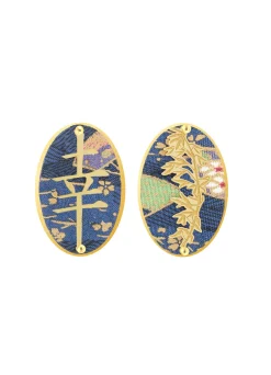 Orecchini Fortuna Clips Ovale Azzurro