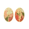 Orecchini Fortuna Clips Ovale Rosa