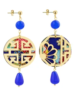 Orecchini Fu Mini Blu