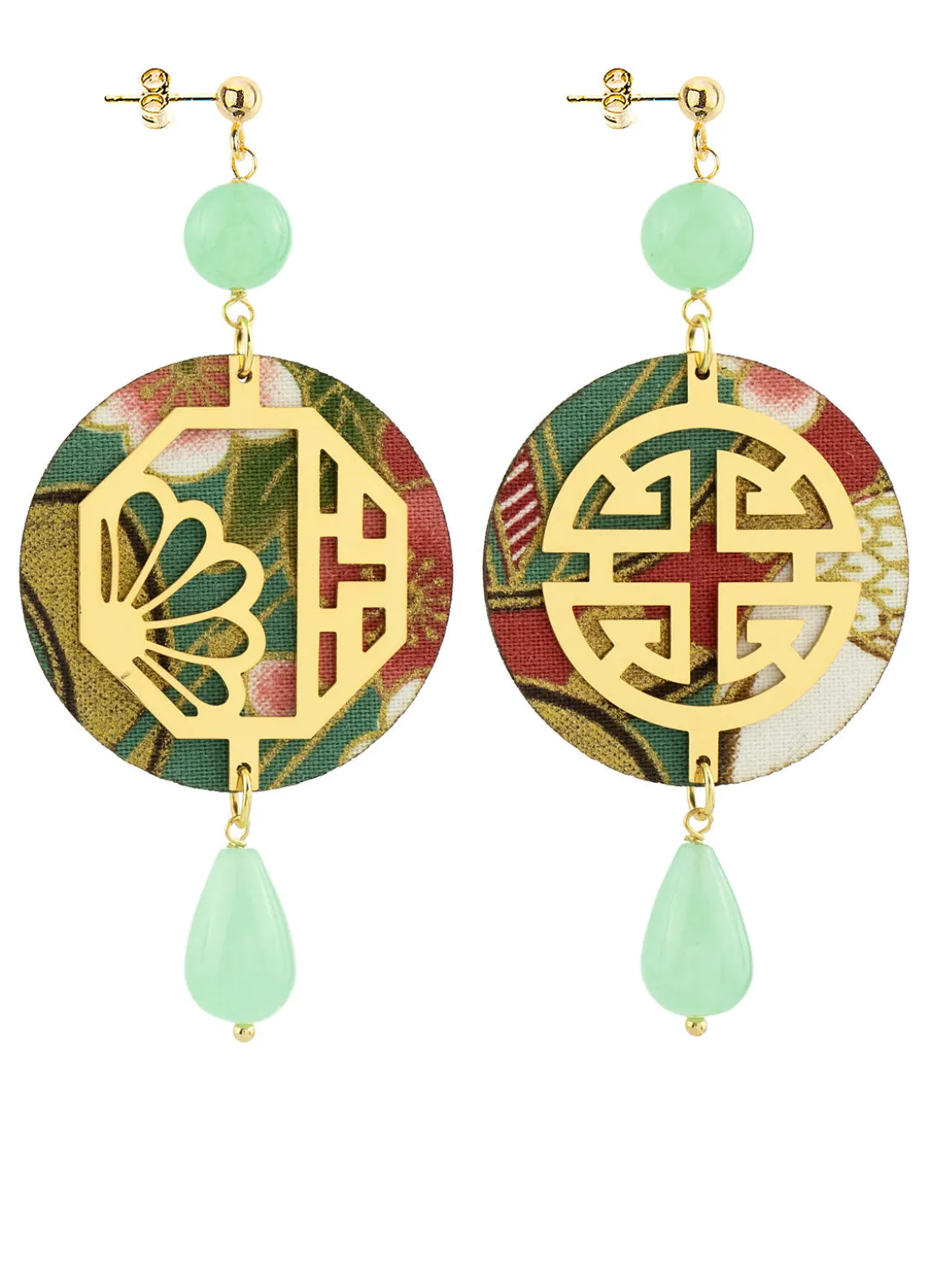 Orecchini Fu Verde Giada