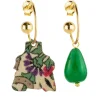 Orecchini Hoop Dama Verde