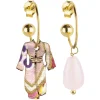 Orecchini Hoop Kimono Rosa