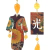Orecchini Kimono Grande Arancio