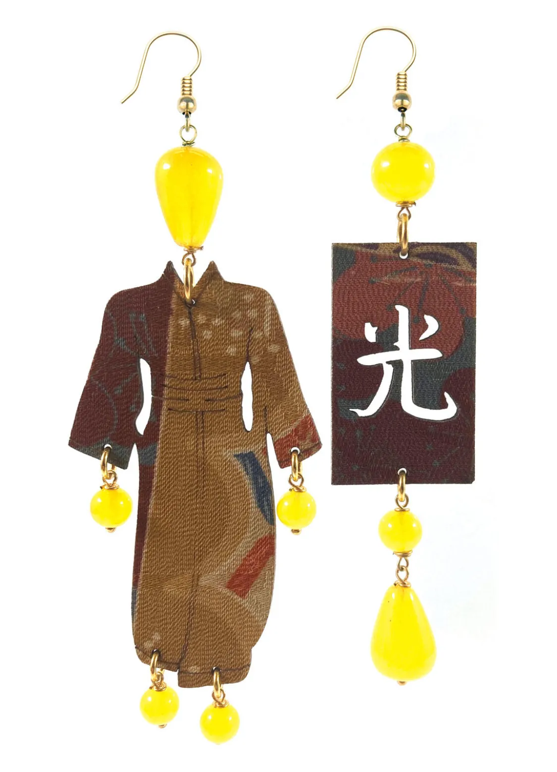 Orecchini Kimono Grande Giallo